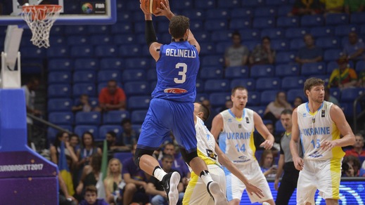 EuroBasket 2017, Belinelli stende anche l'Ucraina
