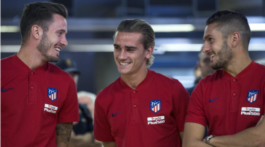 Roma-Atletico Madrid, gli spagnoli in campo con una maglia speciale