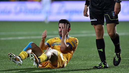 Serie B Frosinone, rottura del crociato per Paganini