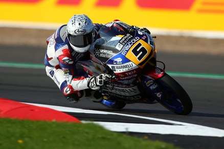 Moto3 Misano, Fenati primo nel warm up bagnato