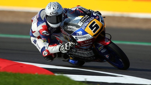 Moto3 Misano, Fenati primo nel warm up bagnato