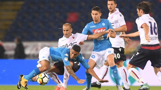 Serie A Bologna-Napoli 0-3, il tabellino
