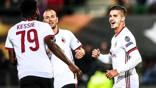 Europa League Austria Vienna-Milan 1-5, il tabellino