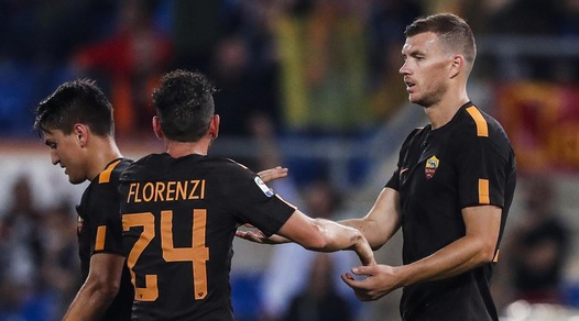 Serie A, Roma-Verona 3-0: Nainggolan e doppio Dzeko, festa per Florenzi e Schick