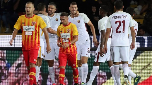 Serie A Benevento-Roma 0-4, il tabellino