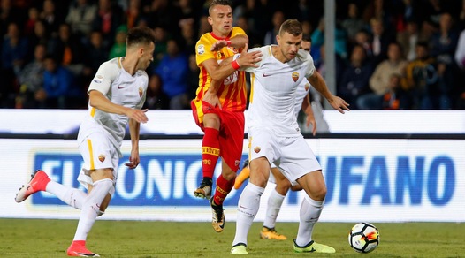 Benevento-Roma, Dzeko non ne sbaglia una: che show al Vigorito!
