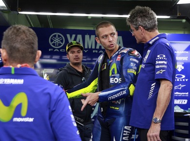 MotoGp, Valentino Rossi in pista al Ranch