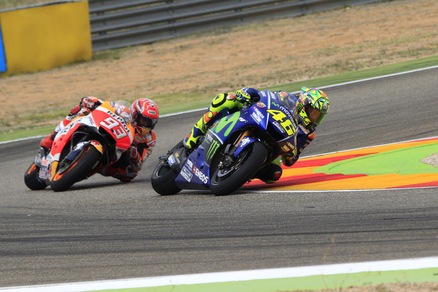 Motogp Aragon, terze libere: Rossi entra in top ten