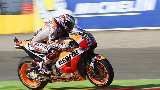 MotoGp Aragon: warm up a Marquez, Rossi nono