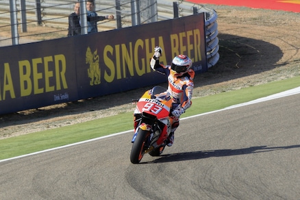 MotoGp Aragon: vittoria per Marquez, Rossi è quinto