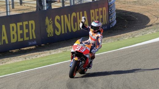 MotoGp Aragon: vittoria per Marquez, Rossi è quinto