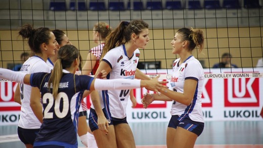 Volley: Europei Femminili, l'Italia batte la Croazia e vola ai quarti