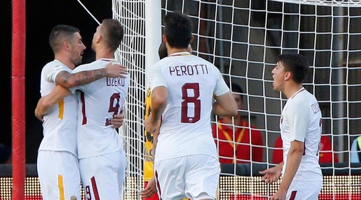 Serie A, Benevento-Roma 0-4: Dzeko, un'altra doppietta