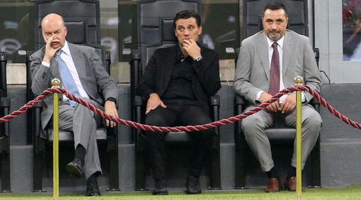 Milan, colloquio dirigenza-Montella: «Serve subito mentalità vincente»