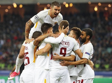 Champions League, Qarabag-Roma 1-2: Manolas e Dzeko stendono gli azeri