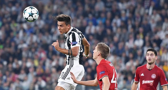 Champions League Juventus-Olympiacos 2-0, il tabellino