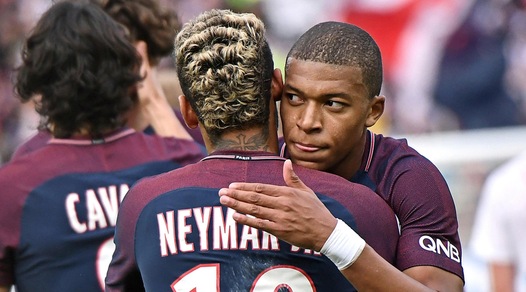 Ligue 1, Psg-Bordeaux 6-2: doppio Neymar e in gol anche Cavani e Mbappé