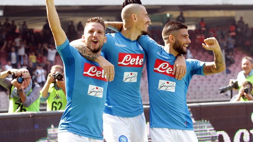 Serie A: Napoli in vetta, lo scudetto ora è a 2,20