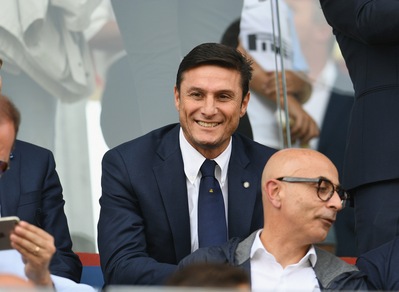 Zanetti all'inaugurazione di Quarta Categoria