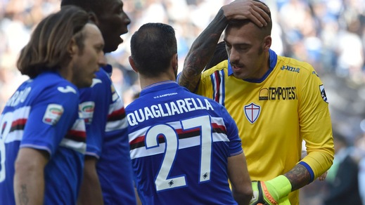 Serie A Sampdoria, 0-0 con la Carrarese: si rivedono Viviano e Regini