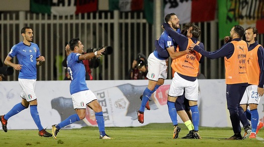 Albania-Italia 0-1: Candreva gol, azzurri ai playoff da teste di serie