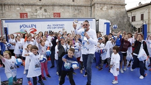 Volley: Partito da Norcia il tour 2017 di “Gioca Volley S3… in Sicurezza”