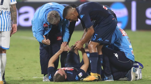 Milik, parla Mariani: «Rientrerà entro quattro mesi dall'infortunio»