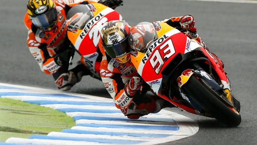 MotoGp Giappone: Marquez vola nelle FP3, Rossi secondo