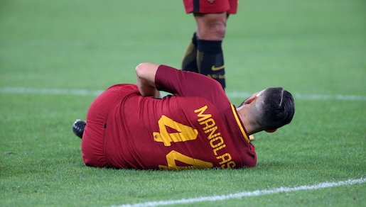 Roma, lesione di primo grado per Manolas: fuori 3-4 settimane
