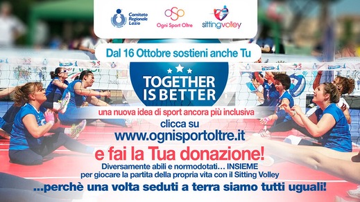Sitting Volley: da oggi online “Sitting Volley – Together Is Better”,