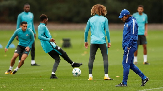 Chelsea, volti concentrati nell'ultima seduta prima della sfida contro la Roma