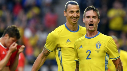 Svezia, 3-0 al Galles: per Ibrahimovic un assist e un'ora in campo