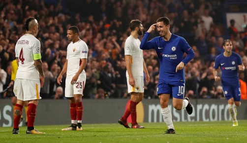 Champions League Chelsea-Roma 3-3, il tabellino
