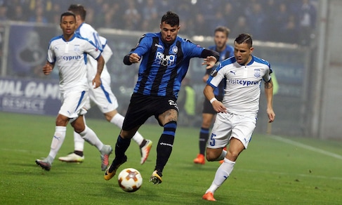 Europa League Atalanta-Apollon Limassol 3-1, il tabellino