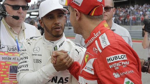 F1 Usa, Hamilton: «Non mi aspetto che Vettel molli»