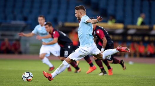 Serie A, Lazio-Cagliari 3-0: Immobile fa 13, poi chiude Bastos