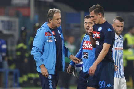 Napoli, Milik: «Chievo? È un'ipotesi»