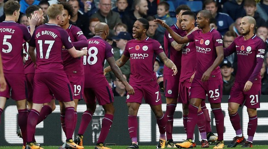 Manchester City, marcia inarrestabile: vince 3-2 in casa del WBA. Lo United vola con Martial