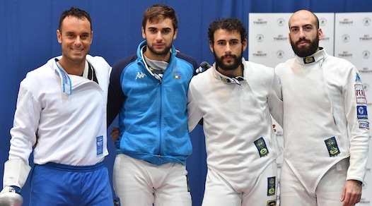 Spada maschile, Italia quarta in Coppa del Mondo