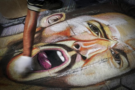 Mertens come la Madonna: il suo volto diventa "sacro"