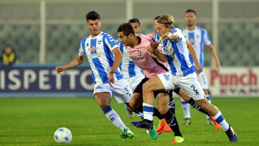 Serie B, Pescara-Palermo 2-2: gol e spettacolo all'Adriatico