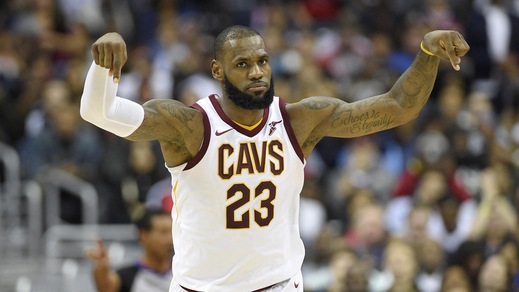 Mostruoso LeBron: 57 punti e Wizards al tappeto