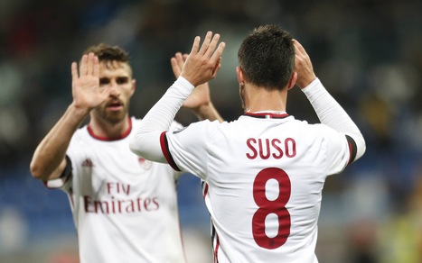 Sassuolo-Milan 0-2: Romagnoli e Suso salvano Montella