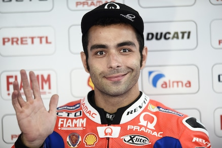 MotoGp Ducati, Petrucci: «A Marquez basta restare in piedi»