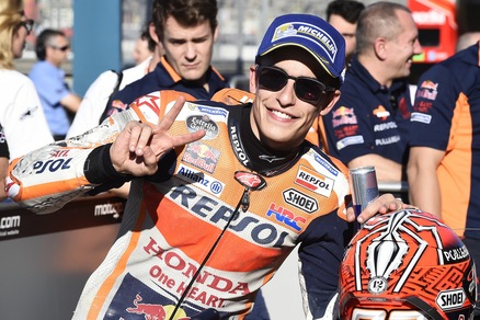 MotoGp, Valencia: Marquez avanti anche nel warm up, Dovizioso quarto