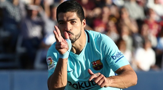 Luis Suarez lancia la fuga del Barcellona