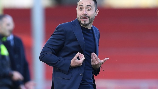 Serie A Benevento, De Zerbi: «Che peccato perdere al 94'»