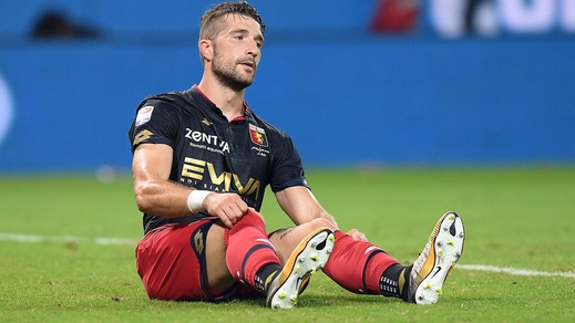 Serie A Genoa, lesione Galabinov: salta la Roma