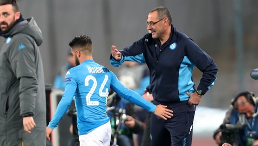 Napoli, Sarri: «Non si può rinunciare mai a Insigne»