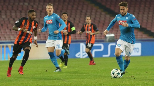 Champions League Napoli-Shakhtar 3-0, il tabellino
